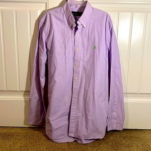 Ralph Lauren Purple Long Sleeve Shirt Size 16